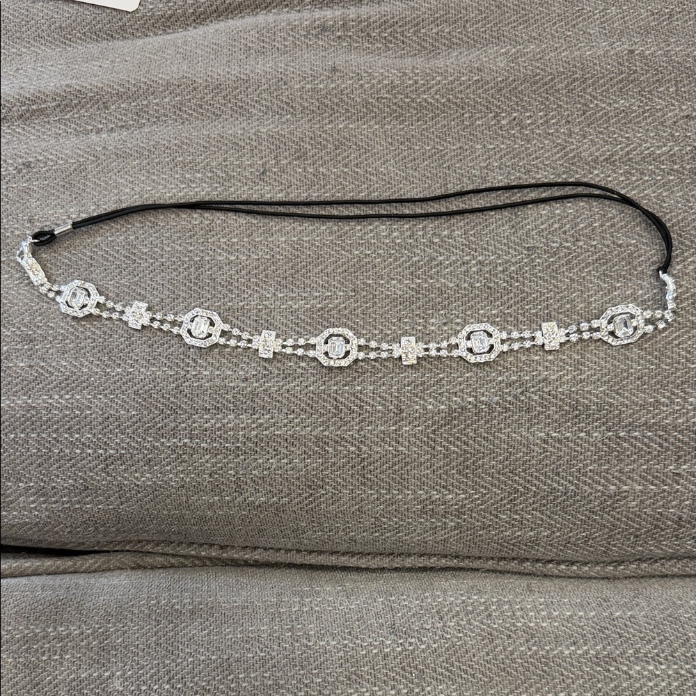 Silver Crystal Headband